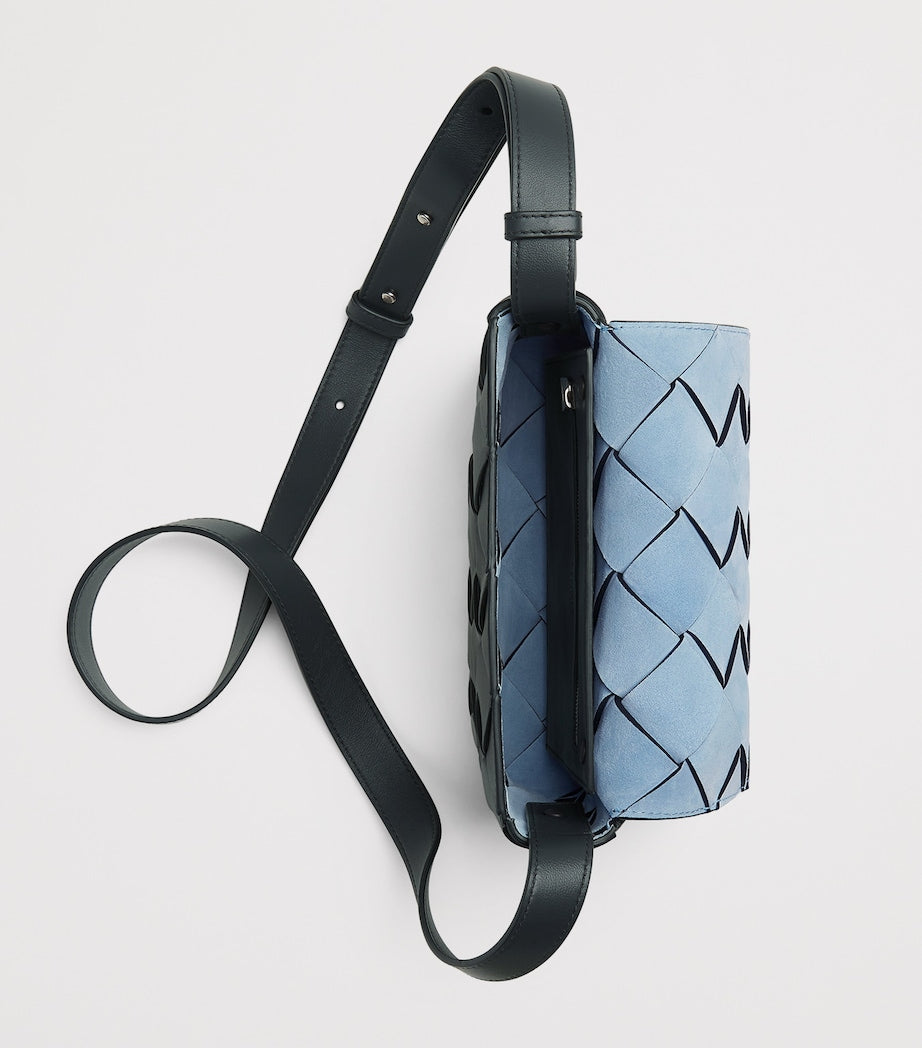 Bottega Veneta Leather Intreccio Diago Cross-Body Bag