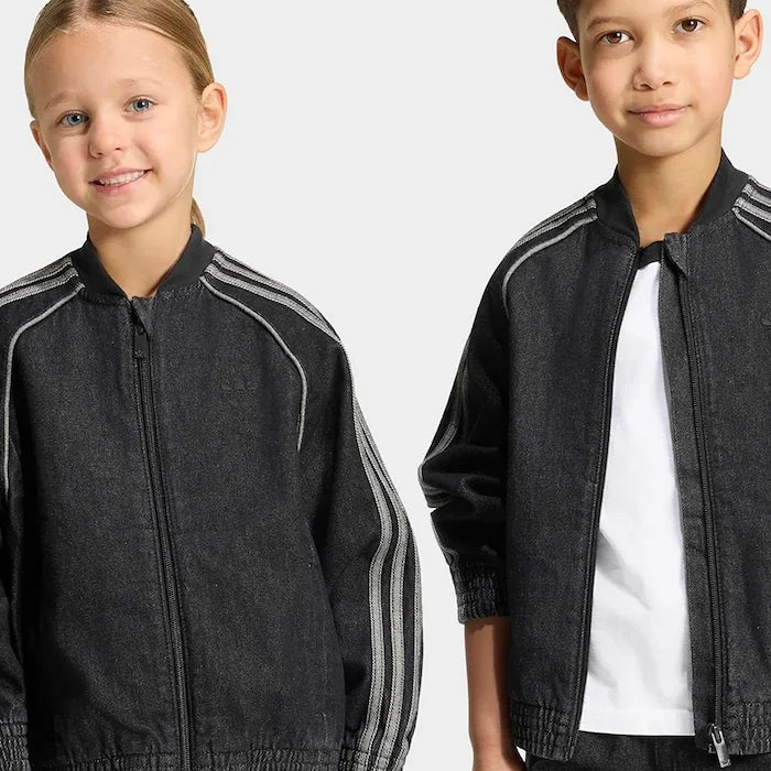 adidas Originals çocuk denim bomber ceket
