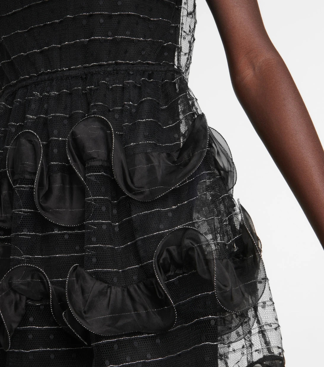 REDValentino - Point d'esprit tulle minidress
