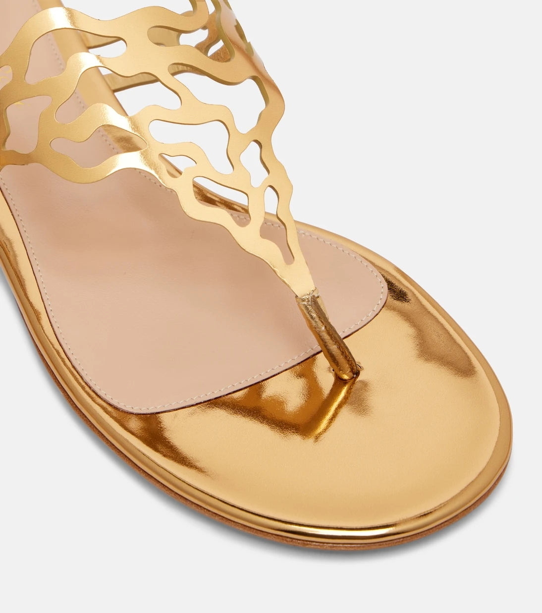 Gianvito Rossi - Metallic-leather sandals