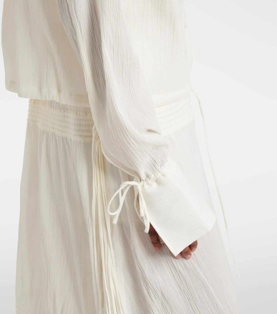 Toteme - Cropped cotton shirt