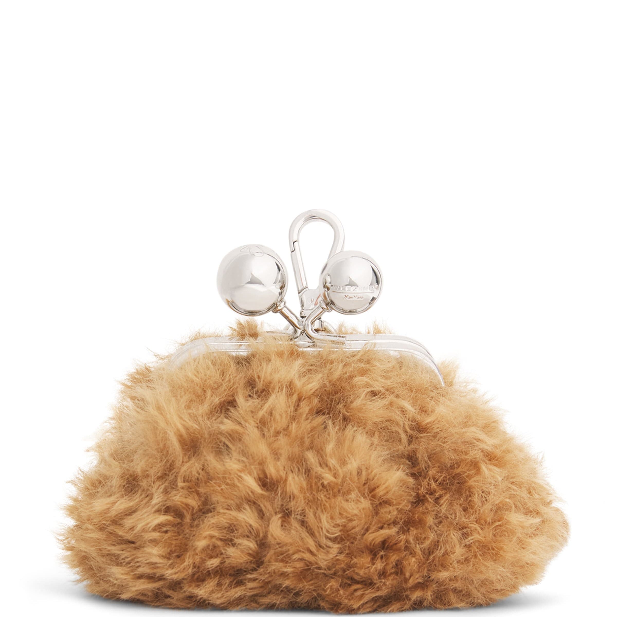 Weekend Max Mara Pink Faux Fur Pasticcino Nano Bag