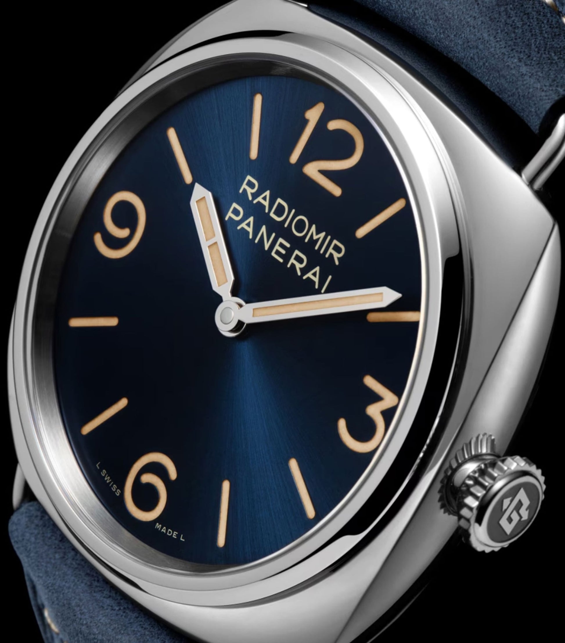 Panerai Steel Radiomir Tre Giorni Watch 45mm