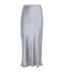 ANINE BING Blue Silk Bar Maxi Skirt
