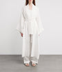 Eleventy White x Harrods Linen Embroidered Kimono