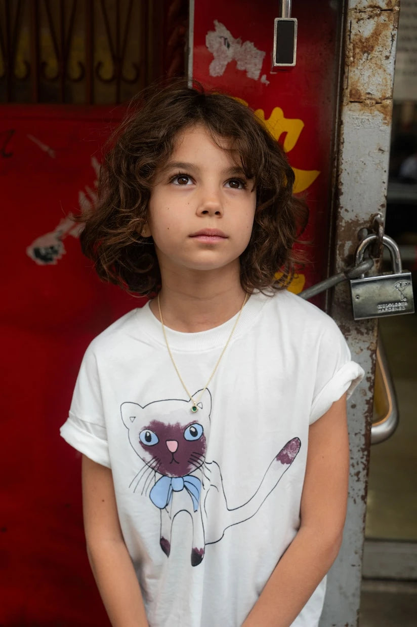 Mini Rodini - Siamese printed cotton jersey T-shirt