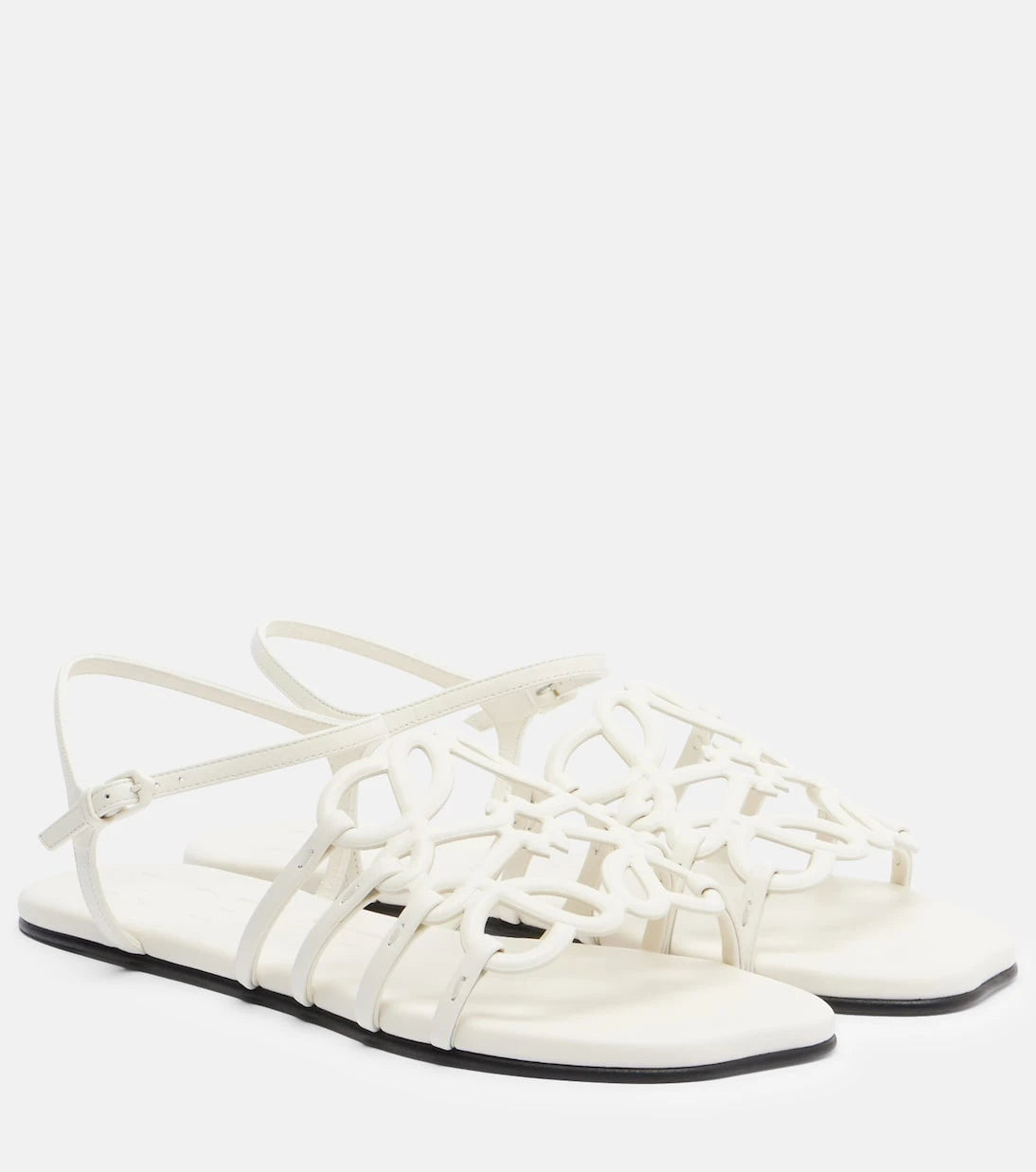 Loewe - Paula's Ibiza Petal Anagram leather sandals