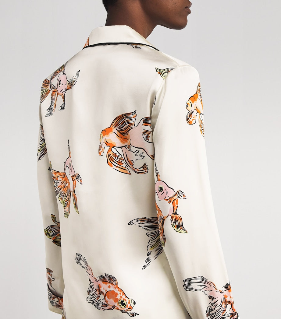 Olivia von Halle Multi Silk Lila Cora Pyjama Set