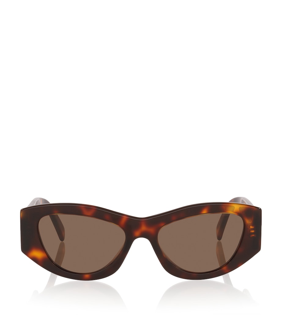 Celine Brown Tortoiseshell Triomphe CL40308U Irregular Sunglasses