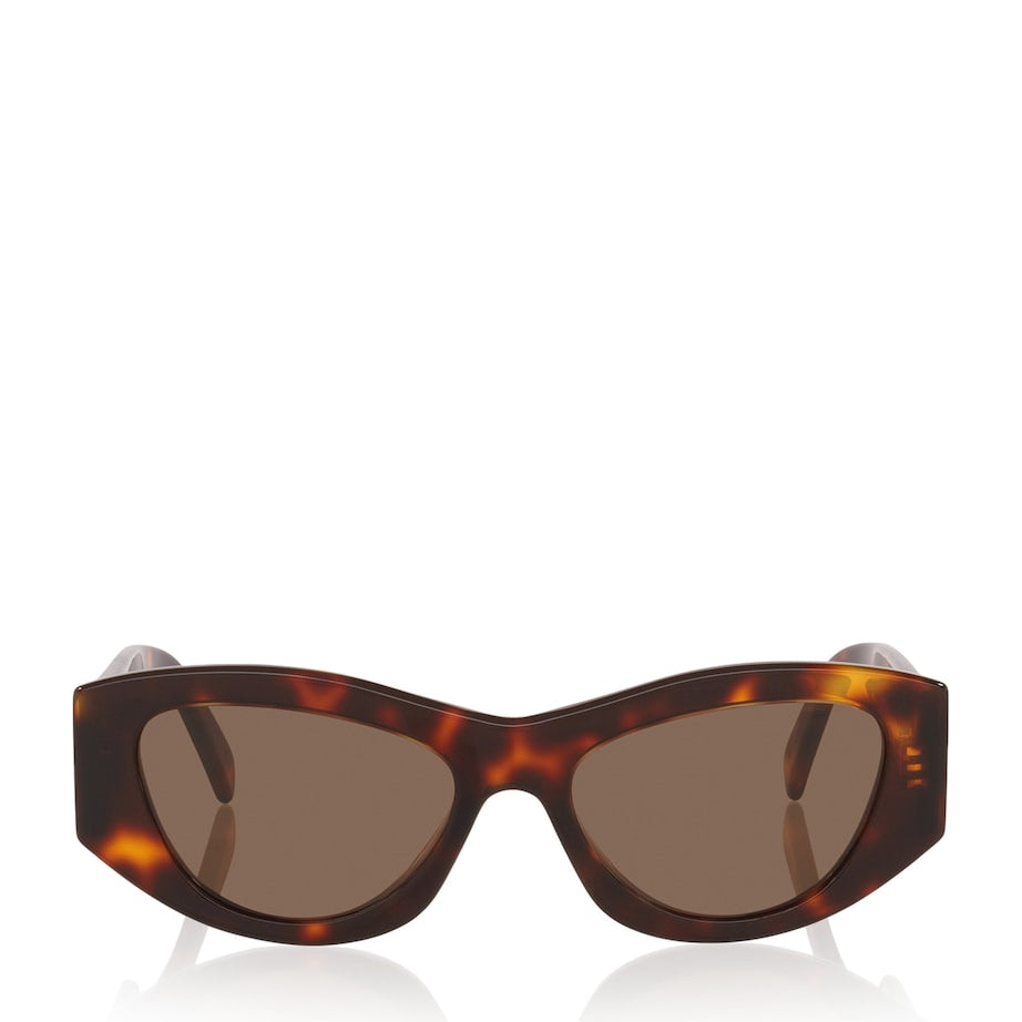 Celine Brown Tortoiseshell Triomphe CL40308U Irregular Sunglasses