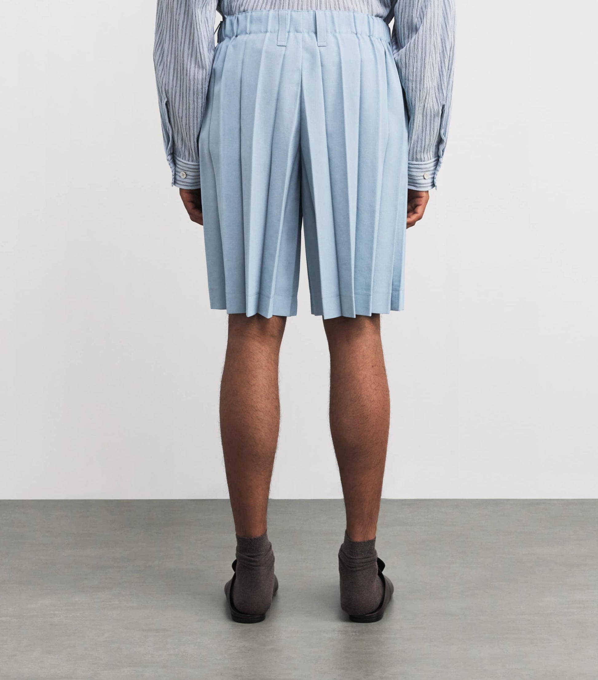 Pleated Edge Ensemble Shorts