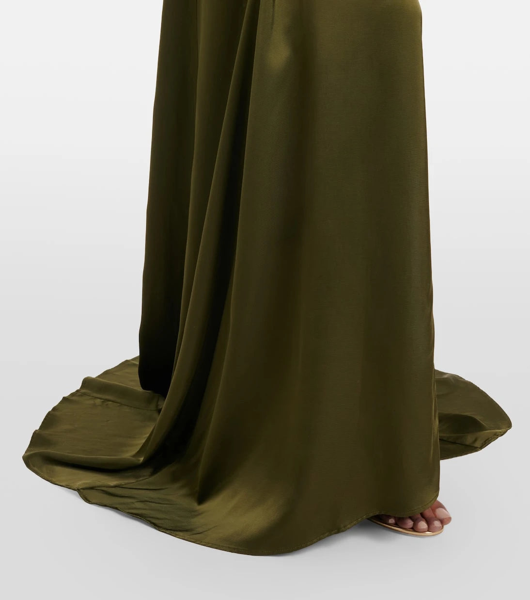 Blumarine - Appliqué satin gown