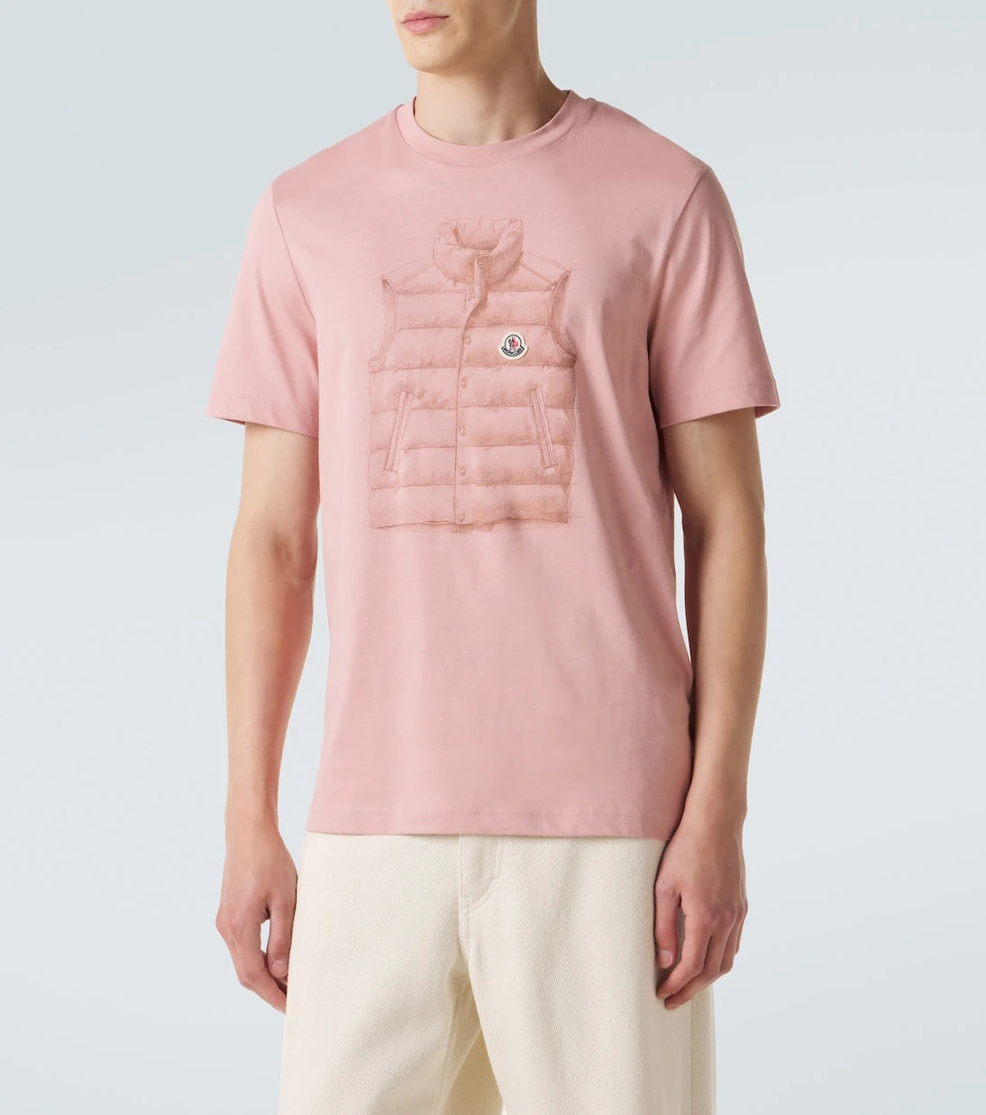 Moncler - Printed cotton jersey T-shirt