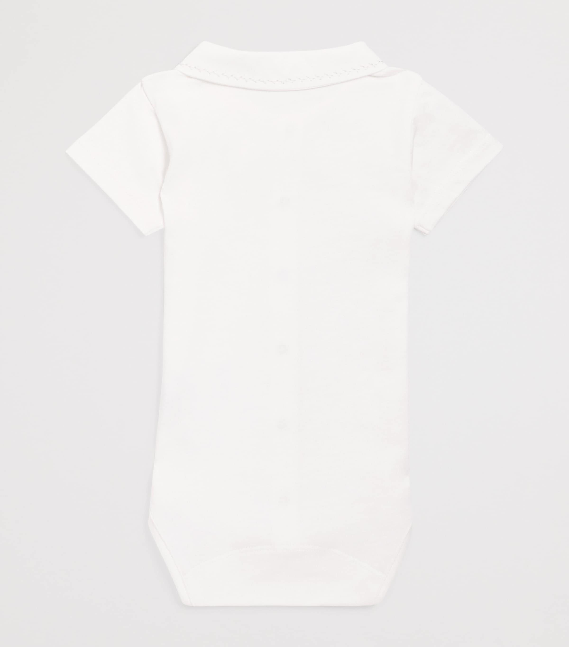 Cotton Peter Pan Collar Bodysuit (1-9 Months) 62BEIGE FONCÉ