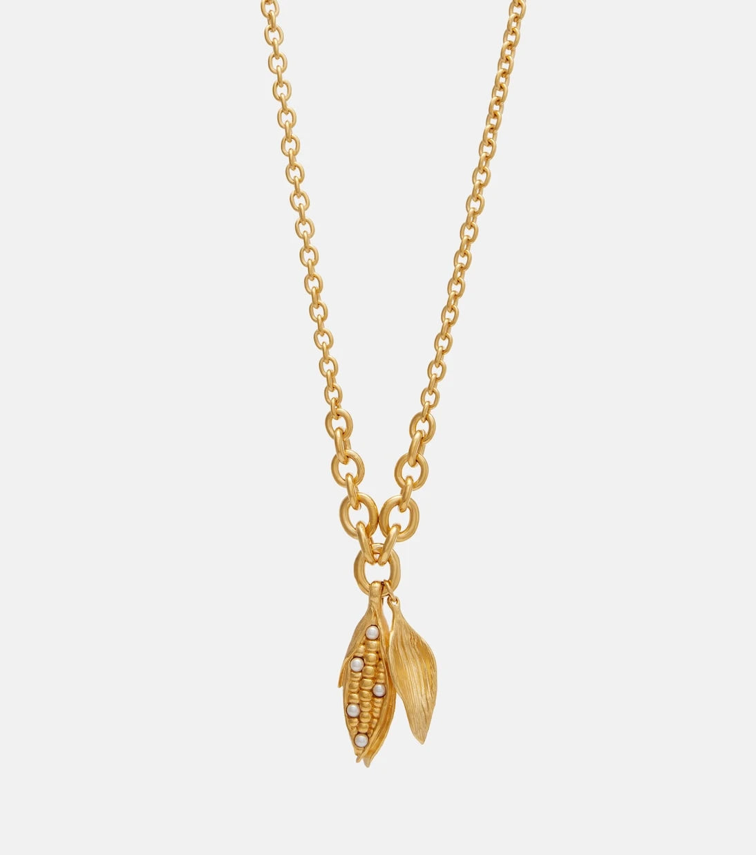 Chloé - Faux pearl-embellished chain necklace