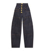 Schiaparelli Blue Wide-Leg Denim Trousers