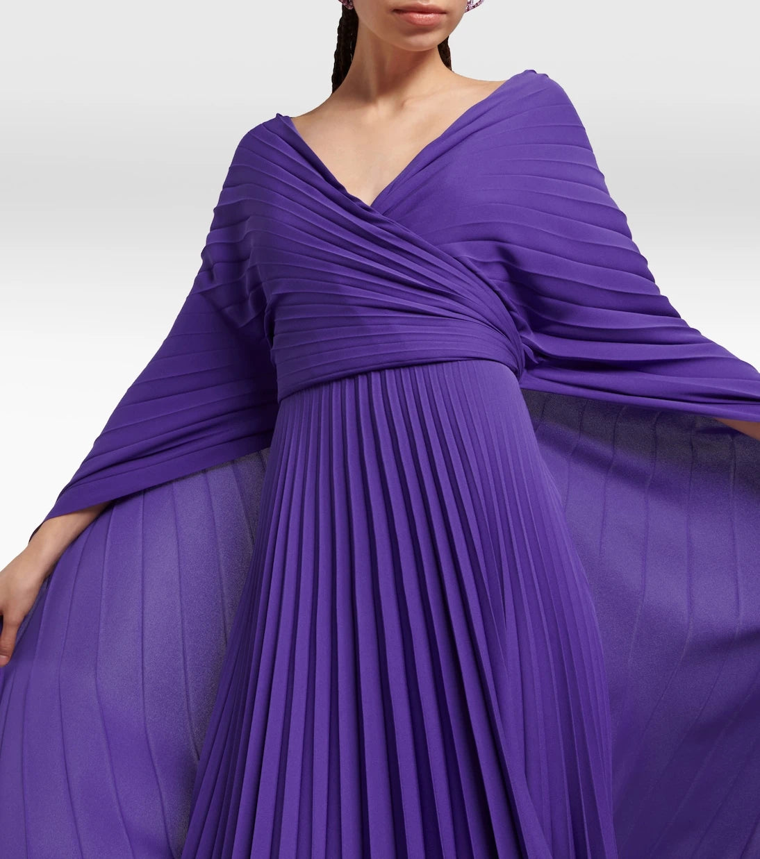 Valentino - Pleated silk gown