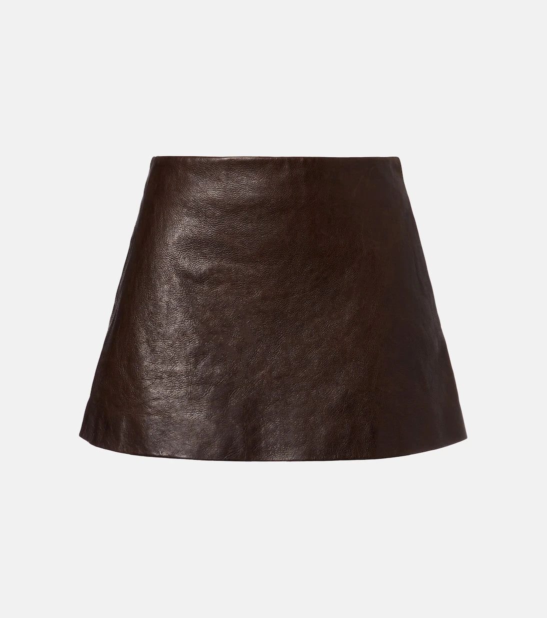 Balenciaga - Leather miniskirt
