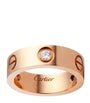 Rose Gold and Diamond LOVE Ring