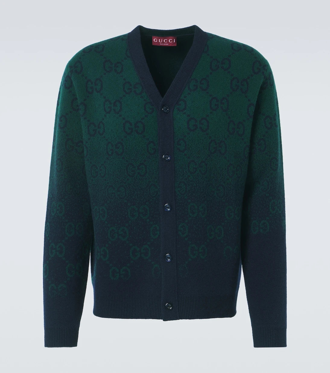 Gucci - كارديجان من صوف الجاكار بنقشة GG