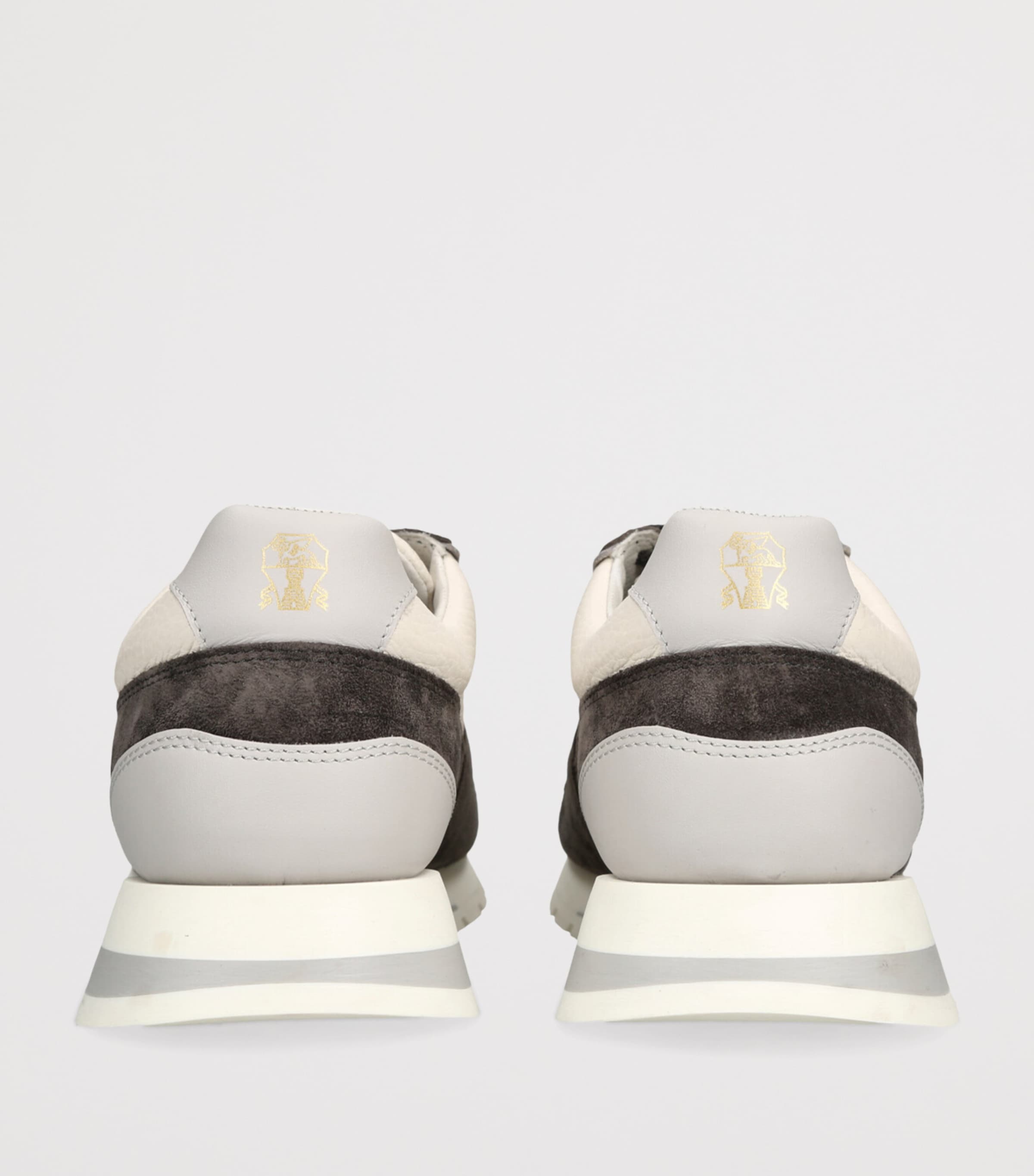 Suede-Calfskin Runners Sneakers