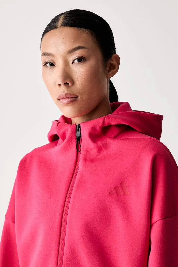 adidas kadın fermuarlı ve kapüşonlu sweatshirt Z.N.E