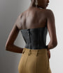 Ralph Lauren Collection Black Lambskin Gwyneth Bustier