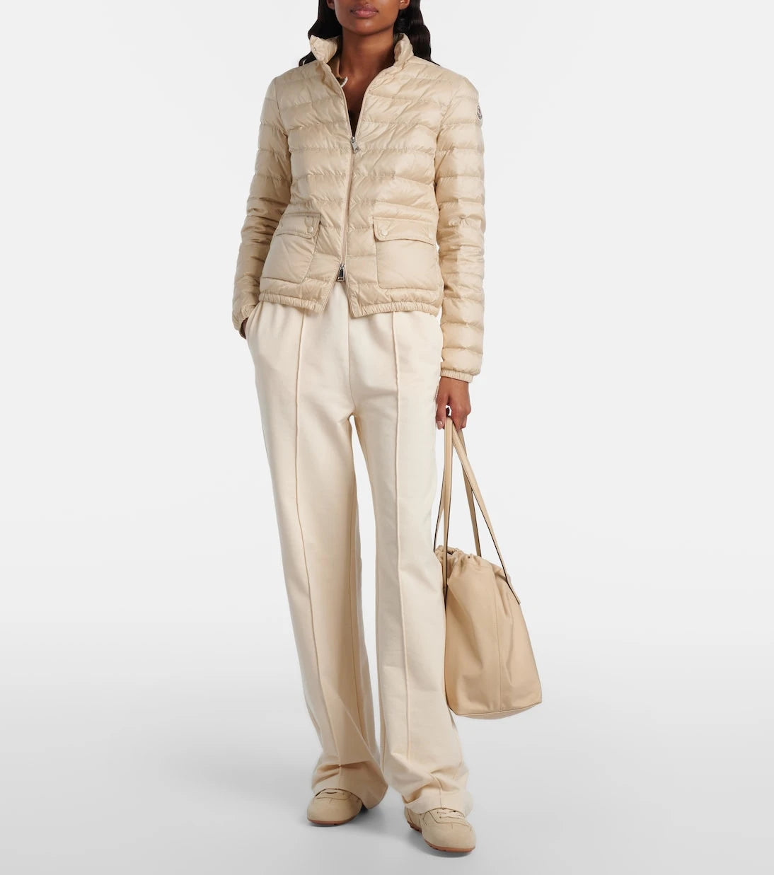 Moncler - New Trick leather-trimmed tote bag