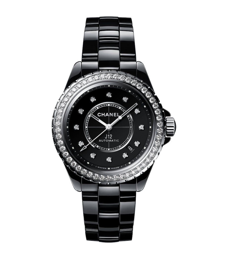 Ceramic, Steel and Diamond J12 Calibre 12.1 Watch 38mm