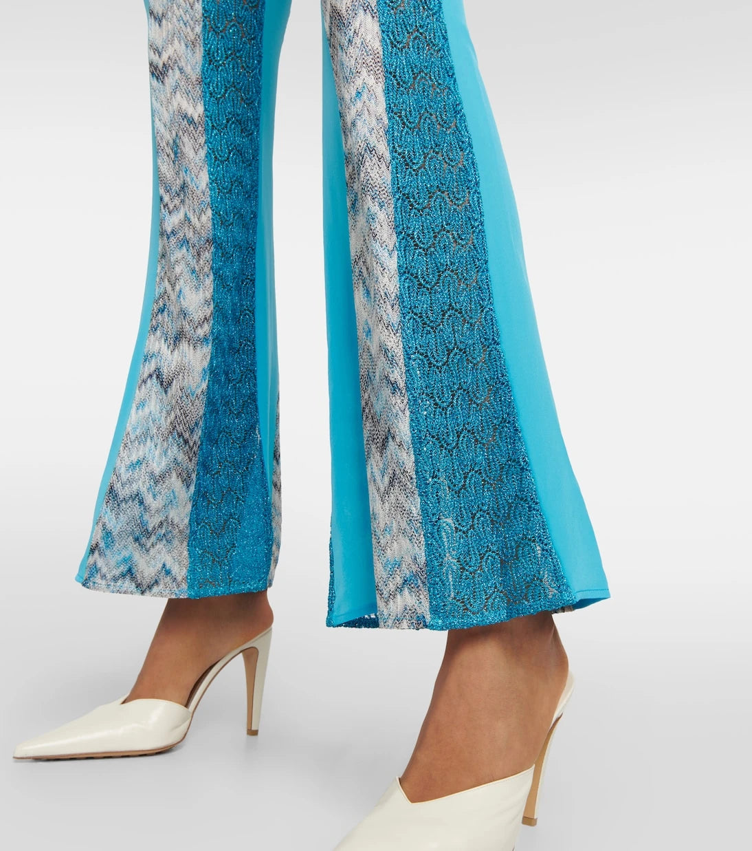 Missoni - Zig-zag knit patchwork pants