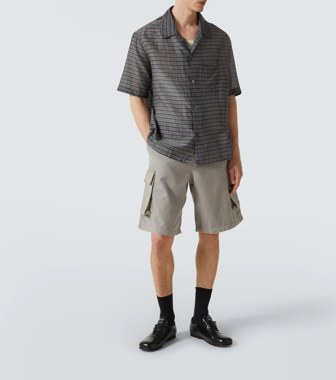 Our Legacy - Mount cotton and hemp canvas cargo shorts