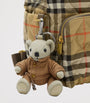 Burberry Beige Check Horseshoe Backpack
