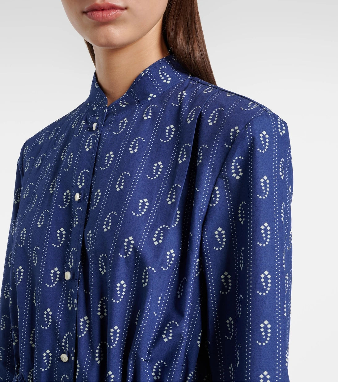 Tory Burch - Printed cotton shirt dress