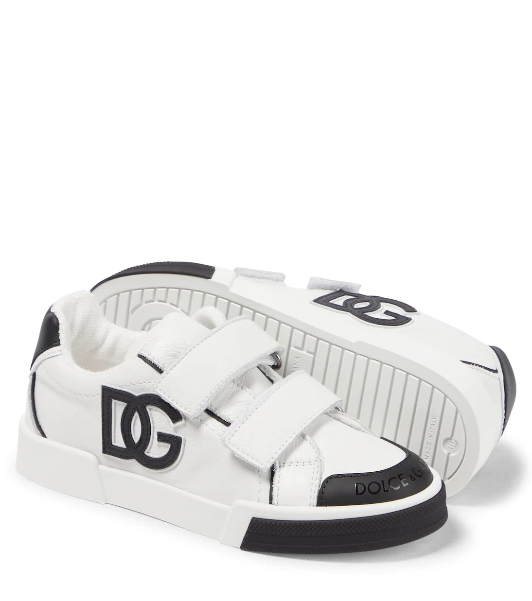 Dolce&Gabbana Kids - Logo leather sneakers