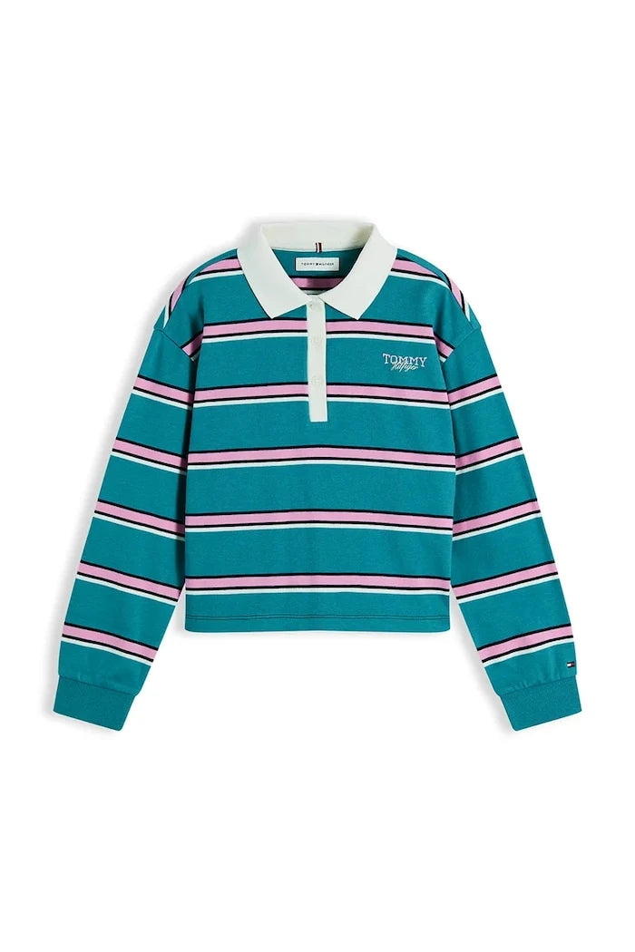 Tommy Hilfiger блуза с дълги ръкави за деца от памук