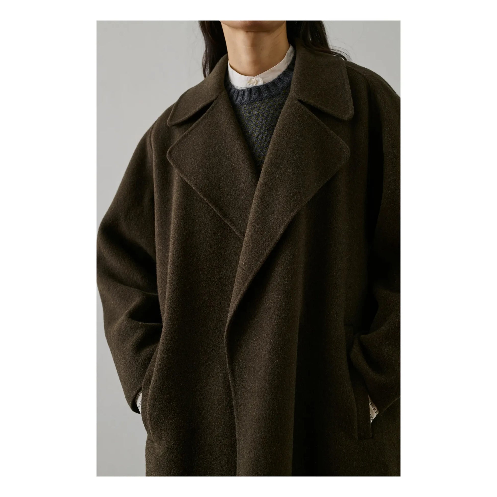Soeur - Harvard Coat Wool | Khaki brown