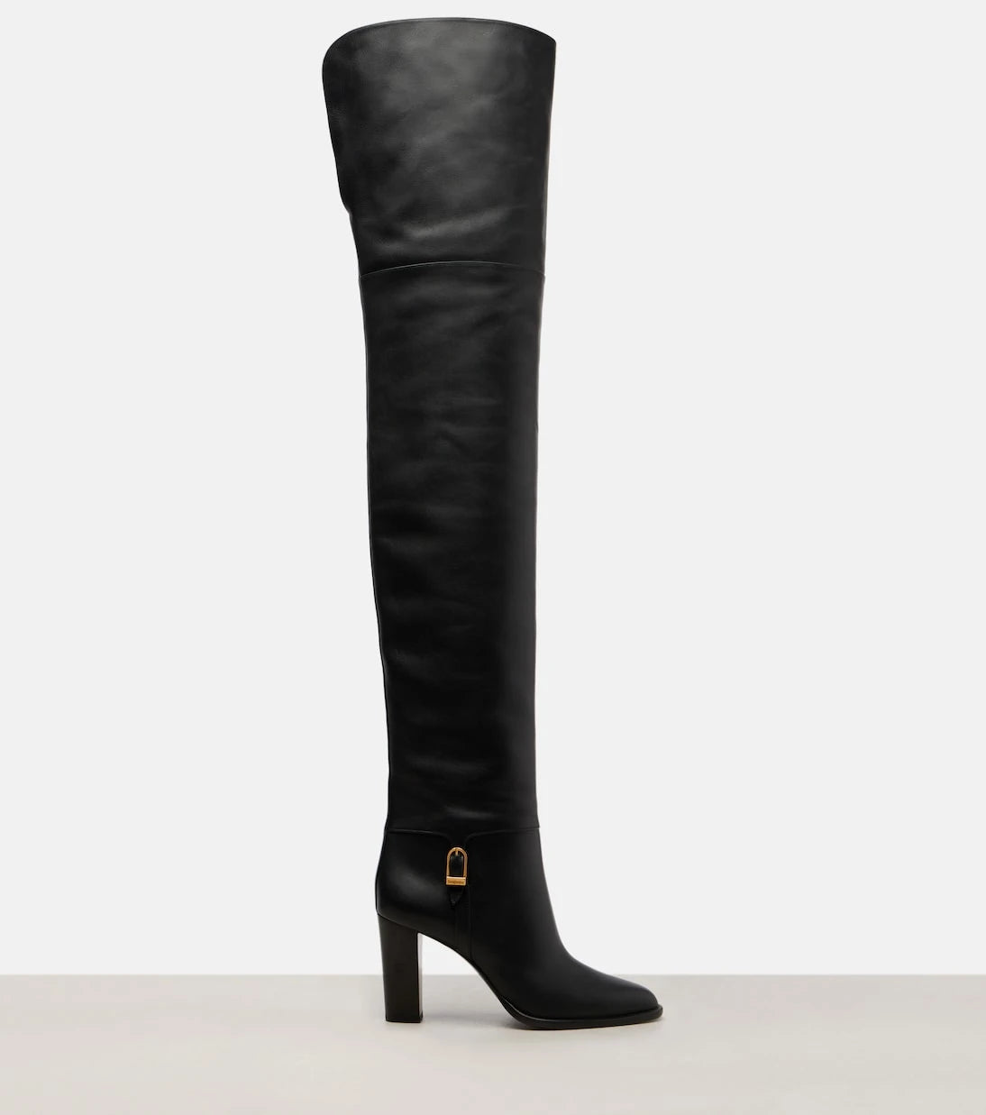 Saint Laurent - Julia 85 leather over-the-knee boots