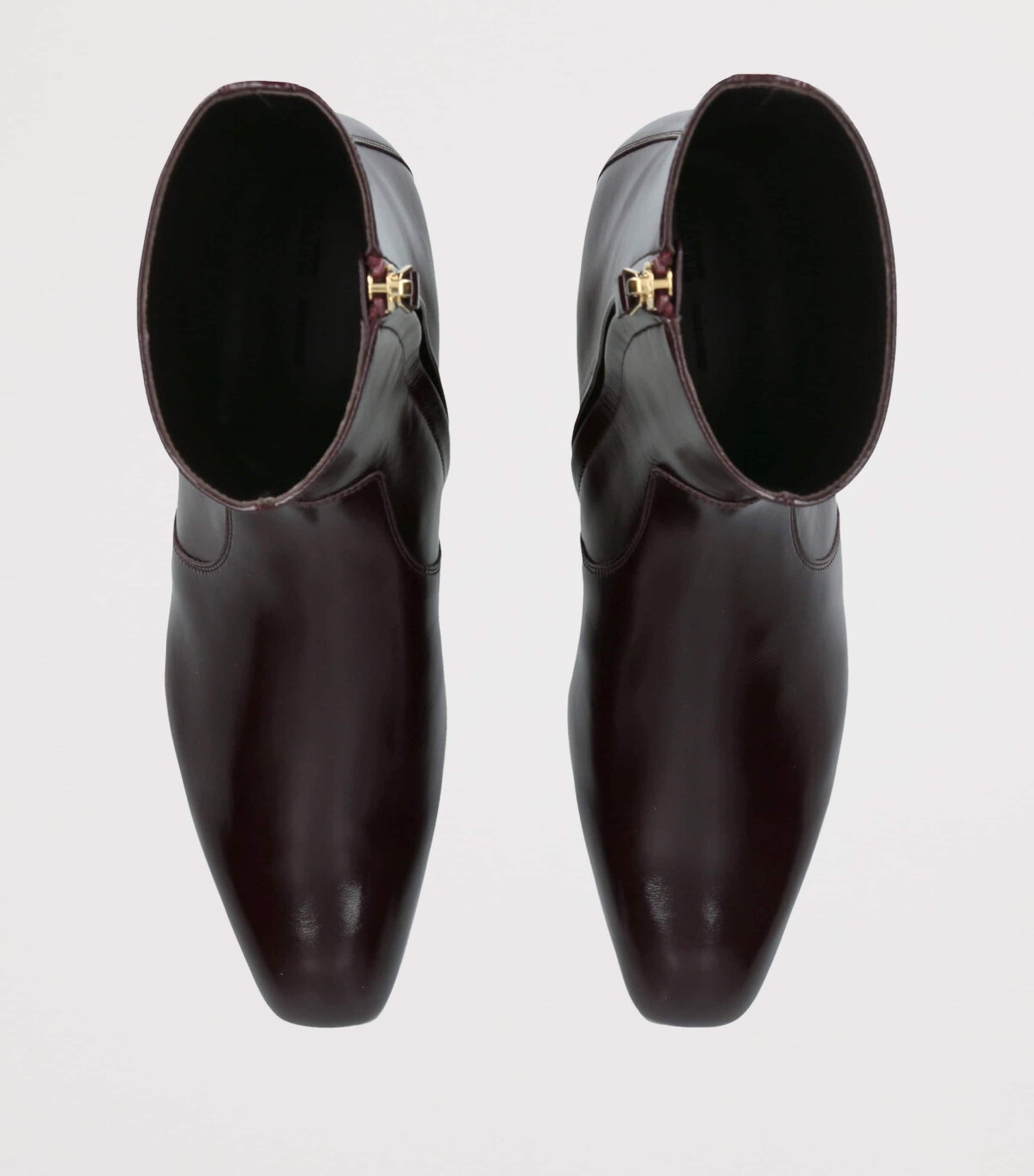 Burgundy Leather Colt Ankle Boots