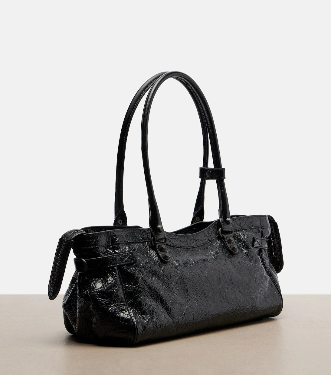 Balenciaga - Le City East-West leather shoulder bag