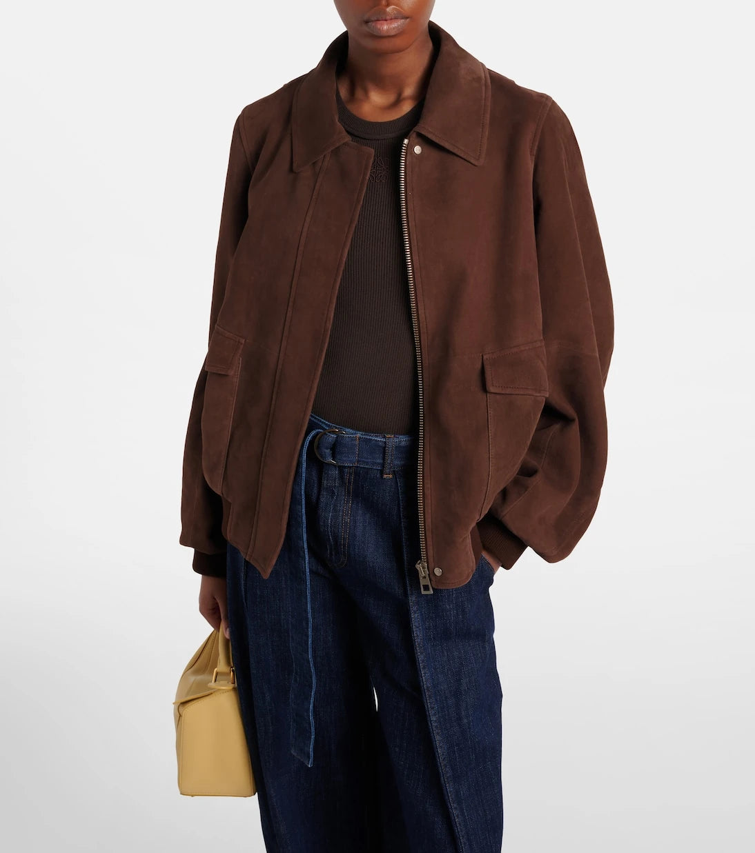 Loewe - Suede blouson jacket