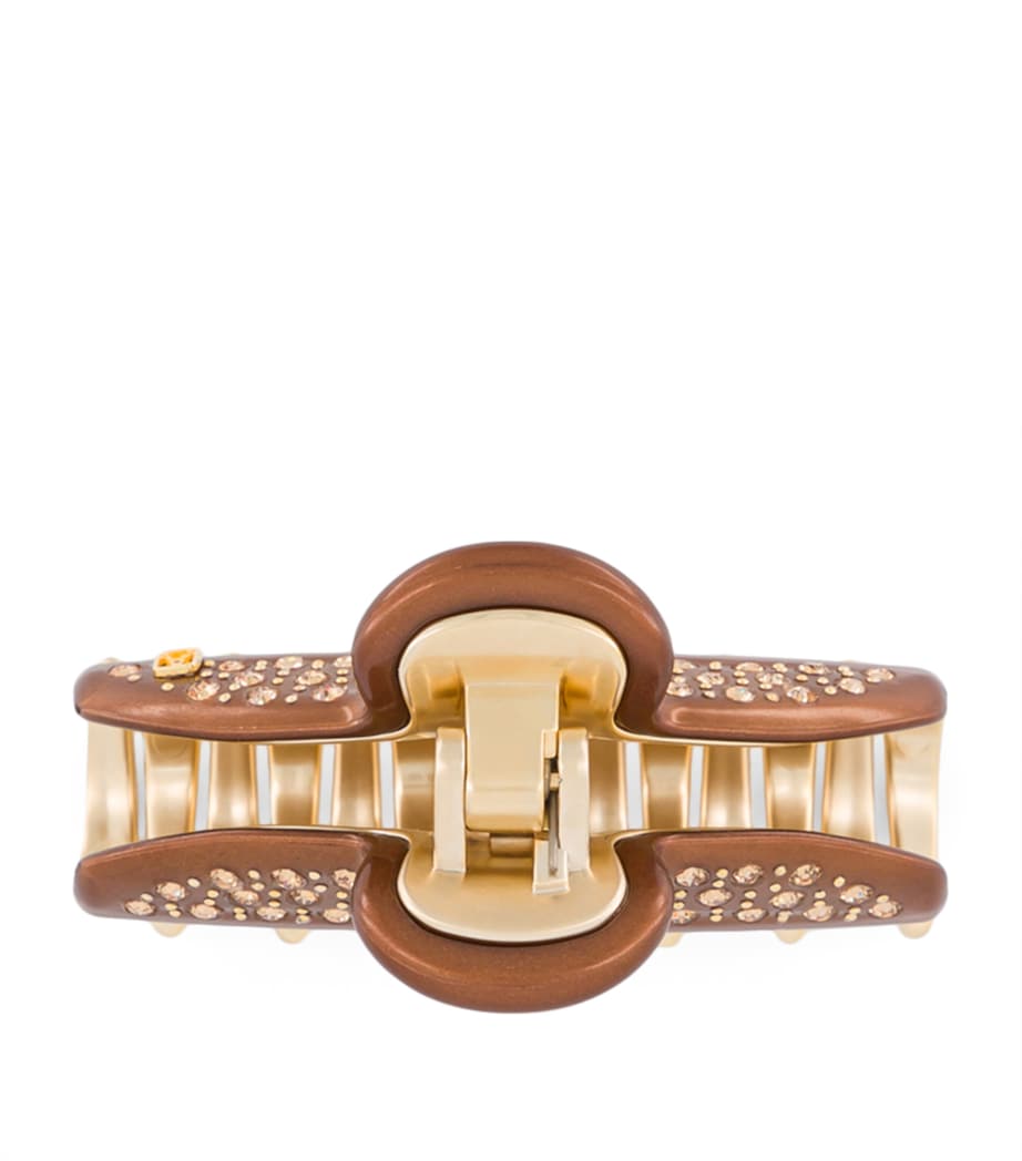 Gold-Plated Claw Hair Clip X4