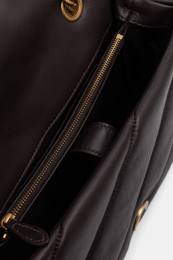 Pinko kadın deri crossbody çanta