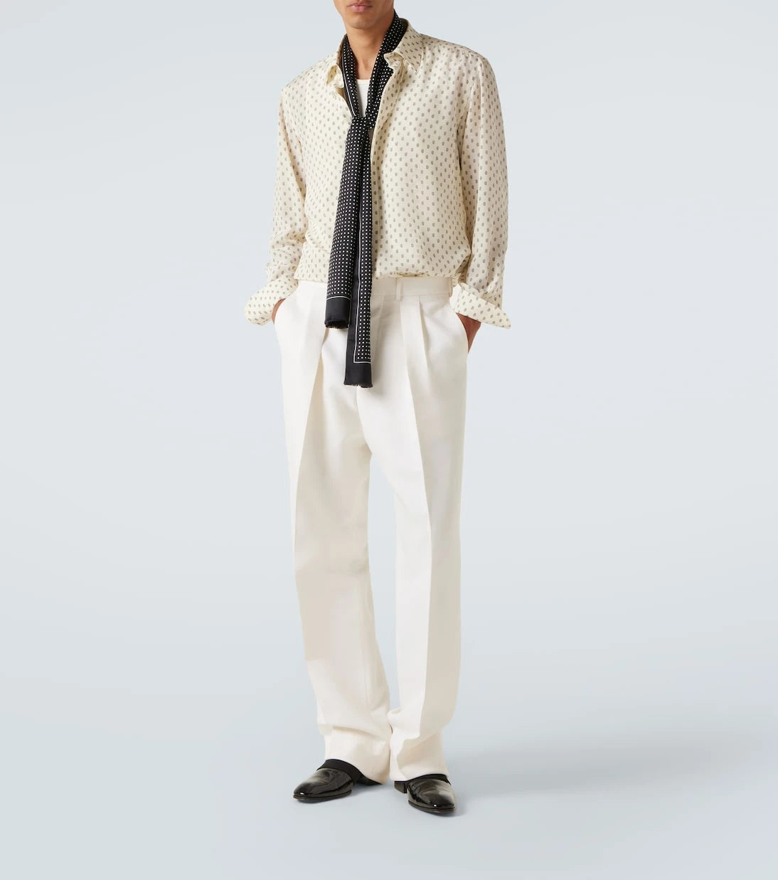 Tom Ford - Polka-dot silk twill scarf