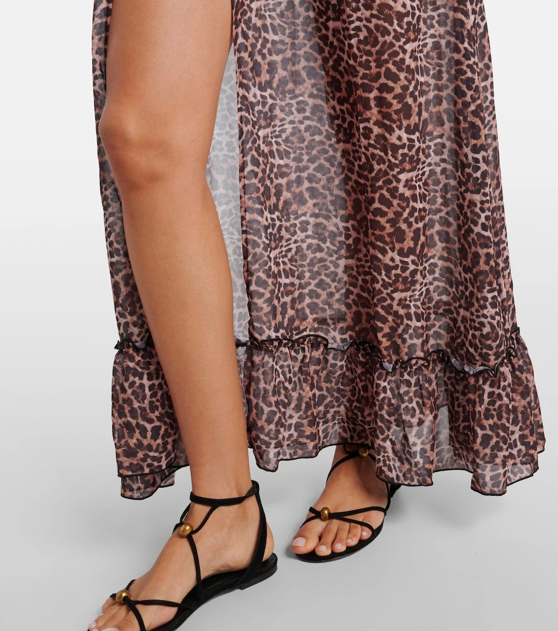 Bananhot - Berta leopard-print beach cover-up