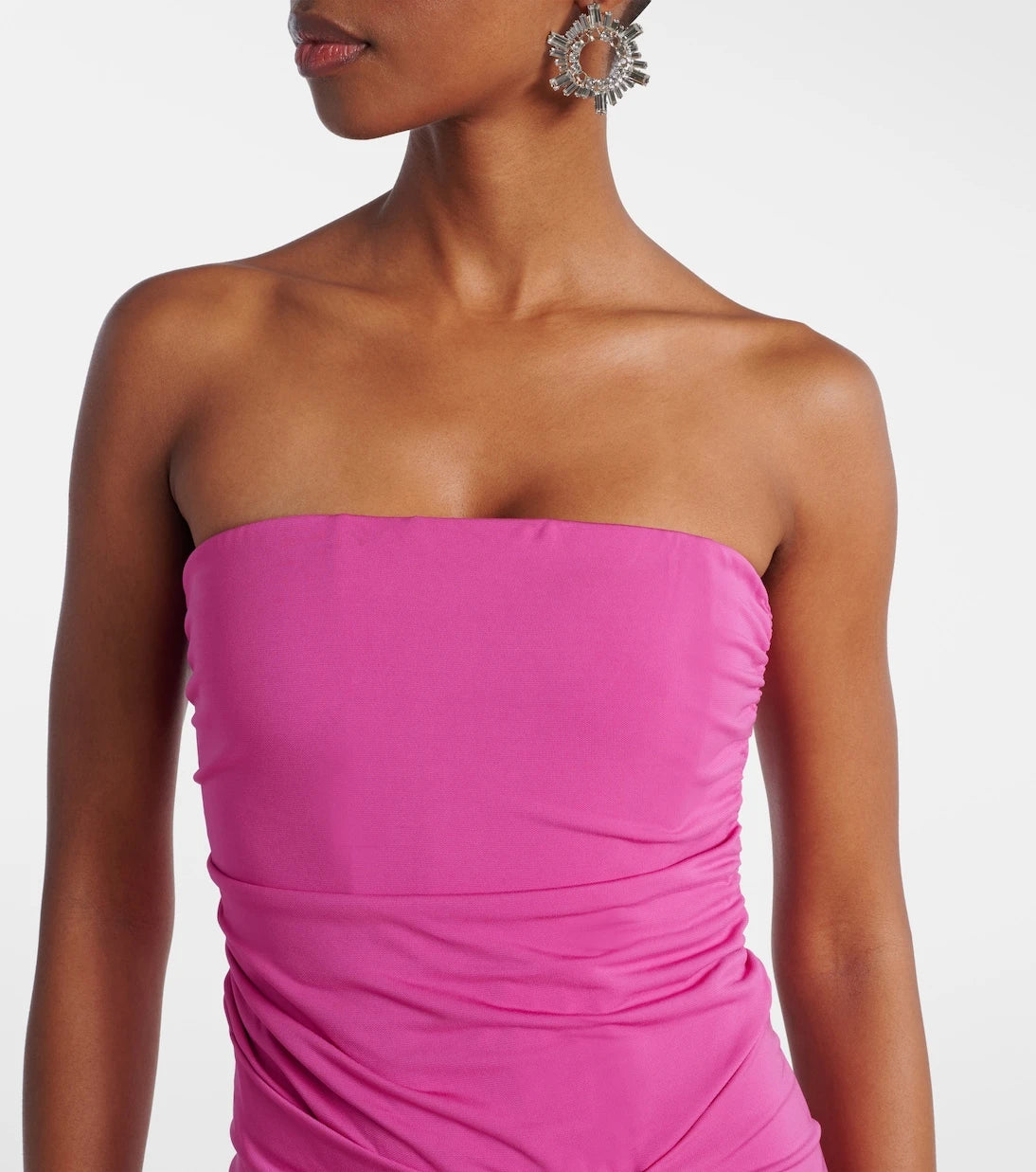 Simkhai - Emma gathered jersey bustier dress