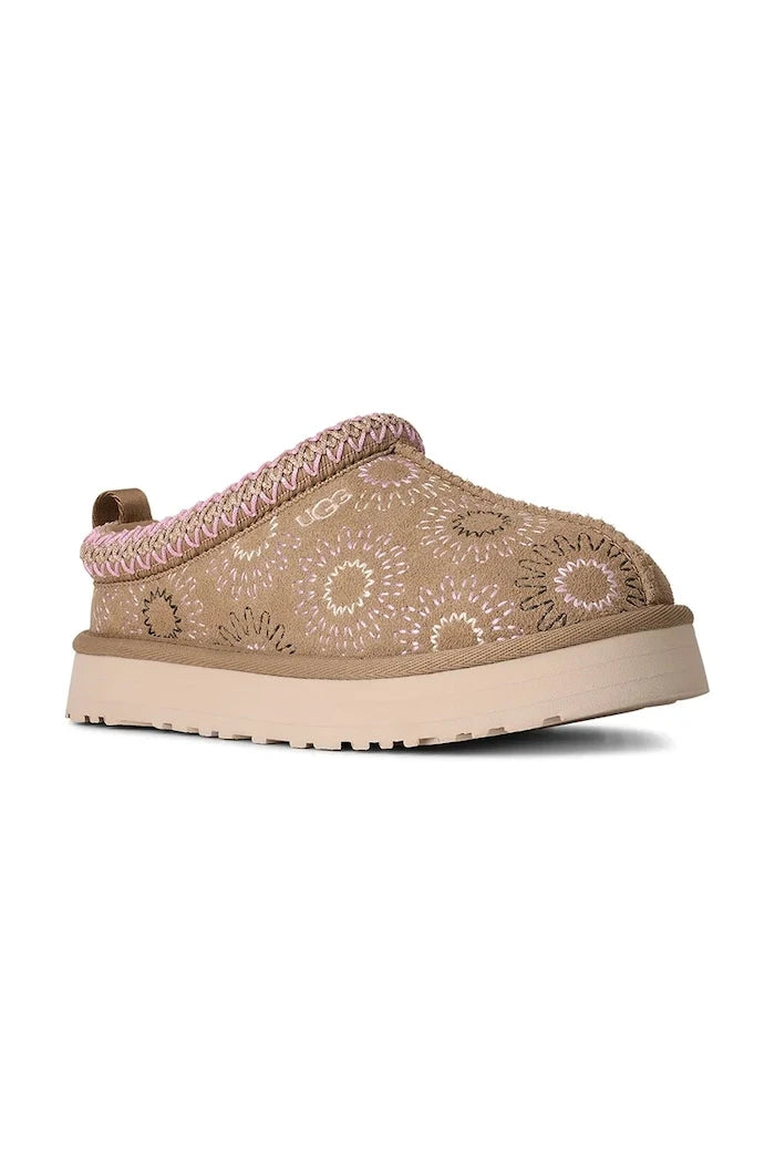 Детски велурени чехли UGG TAZZ SUN STITCH
