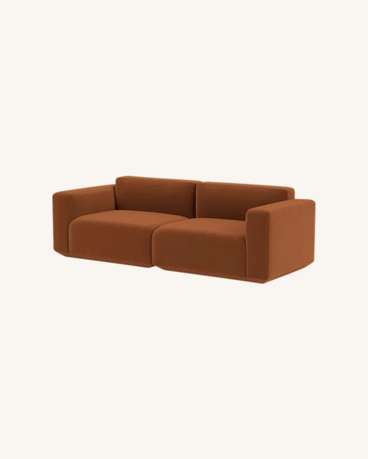 & Tradition - Develius EV1, 2-Seater Velvet Sofa | Cannelle