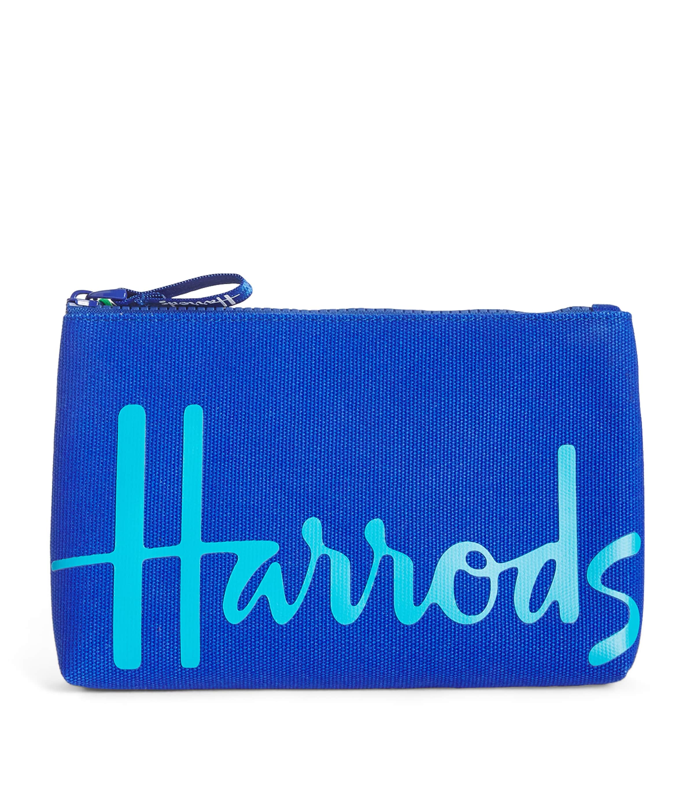 Harrods Small Cotton Logo Pouch