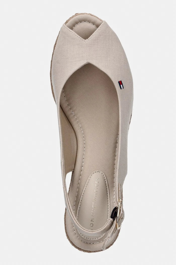 Tommy Hilfiger Kadın Mid Wedge Espad Slingback Platform Sandalet