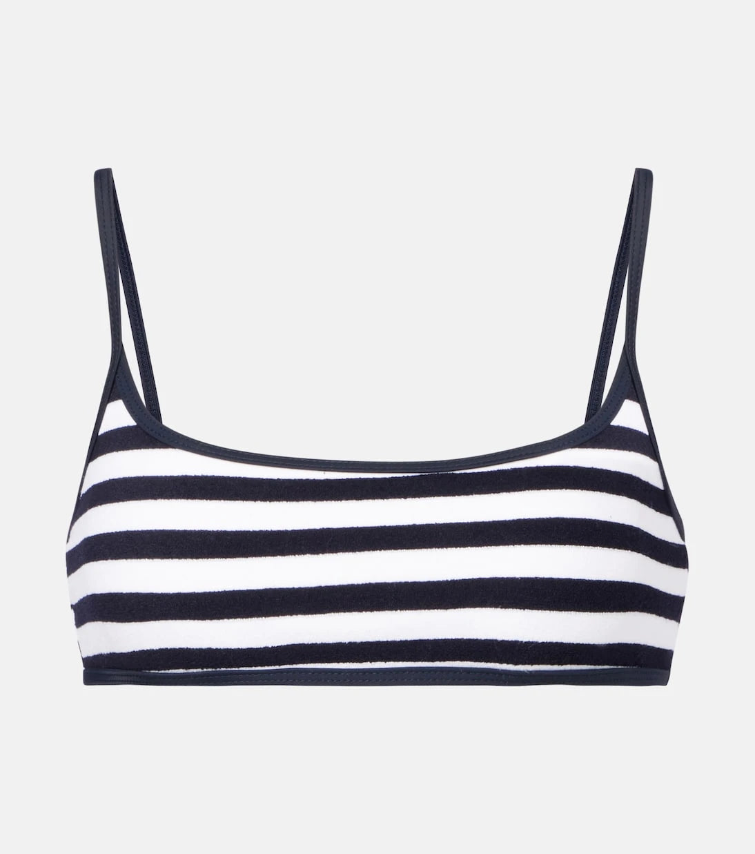 Jade Swim - Muse Scoop striped terry bikini top